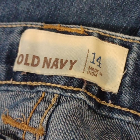 $4 Add-on Long Jean Shorts With Adjustable Waist - Size 14 (Girl) - Picture 6 of 8